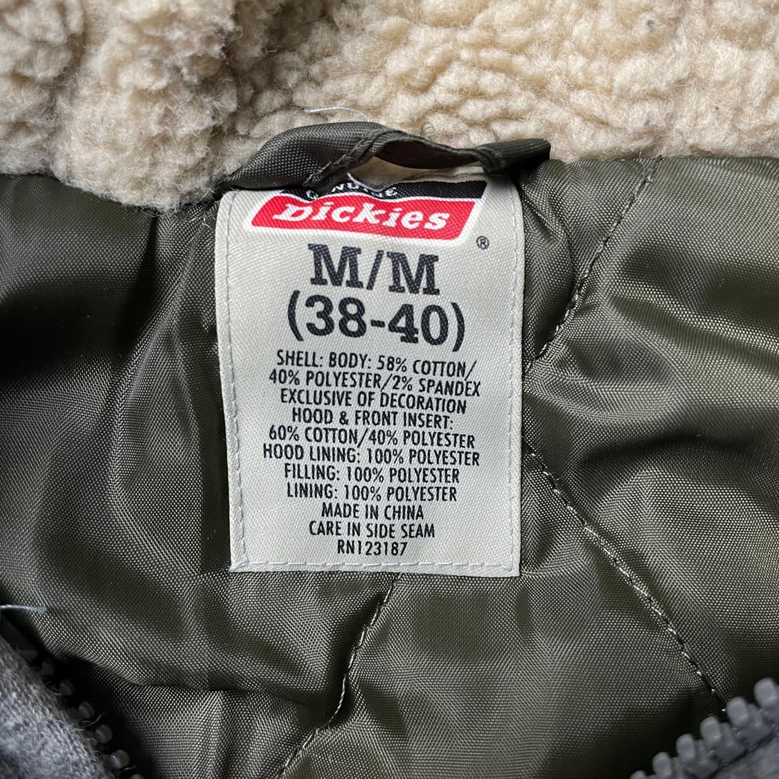 DICKIES 디키즈 빈티지 카키 후드 집업 자켓 A00803 상품이미지9