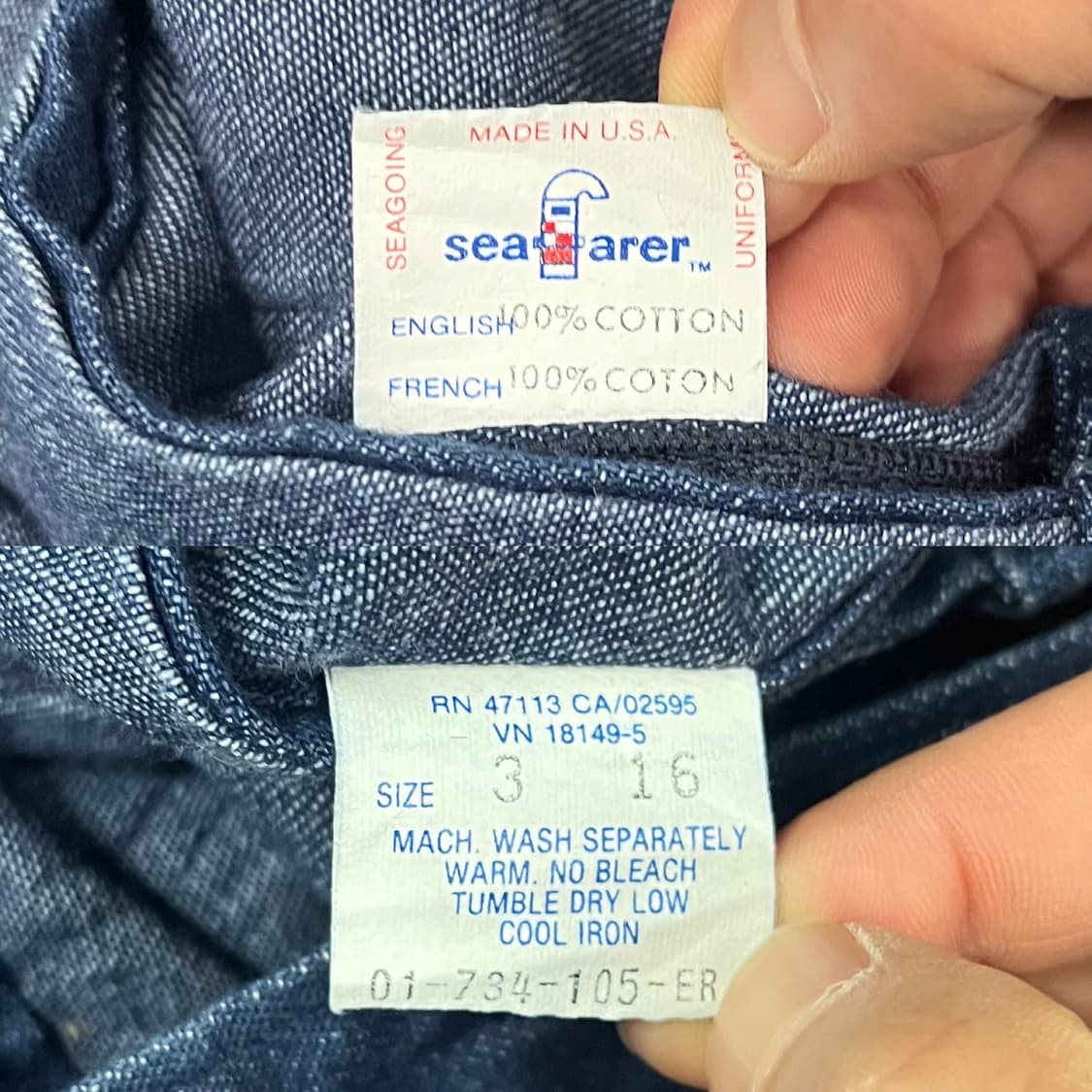 70s US Navy Sailor Pants (30“) 상품이미지6