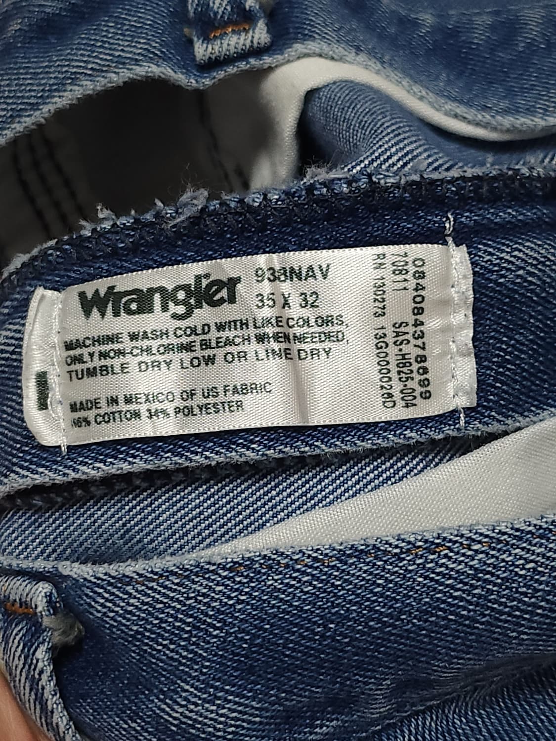 랭글러(wrangler) 938NAV 데님팬츠(U.S.Fabric) 상품이미지7