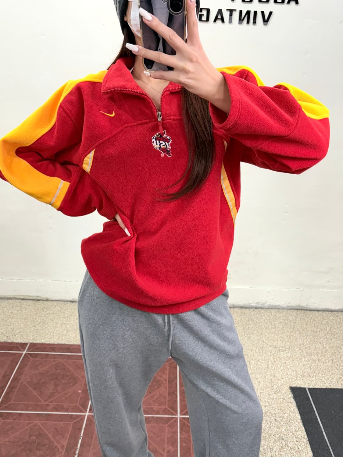 나이키 아이오와 후리스 반집업xl 상품이미지1