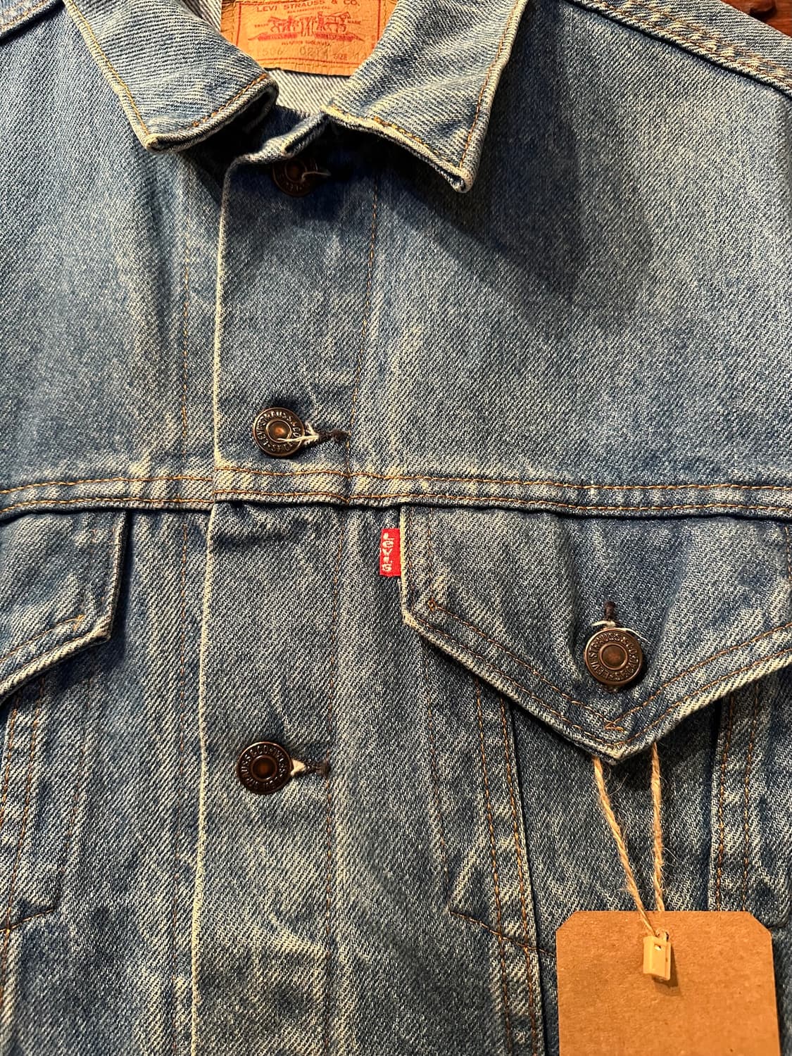 80s USA 빈티지 리바이스 71506 3세대 데님 트러커 자켓 상품이미지3