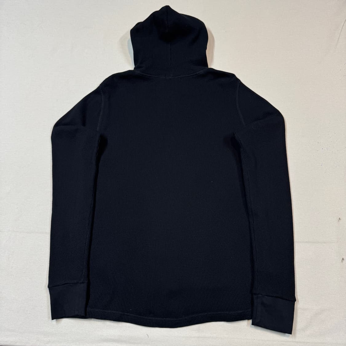 S) 폴로 랄프로렌 써멀 와플 후드티 블랙 상품이미지5