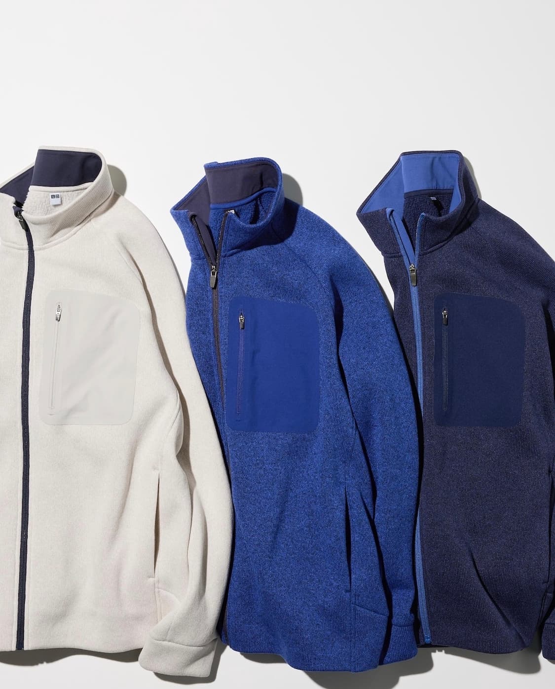 새상품)M 유니클로 니트 후리스 풀집 재킷 상품이미지2