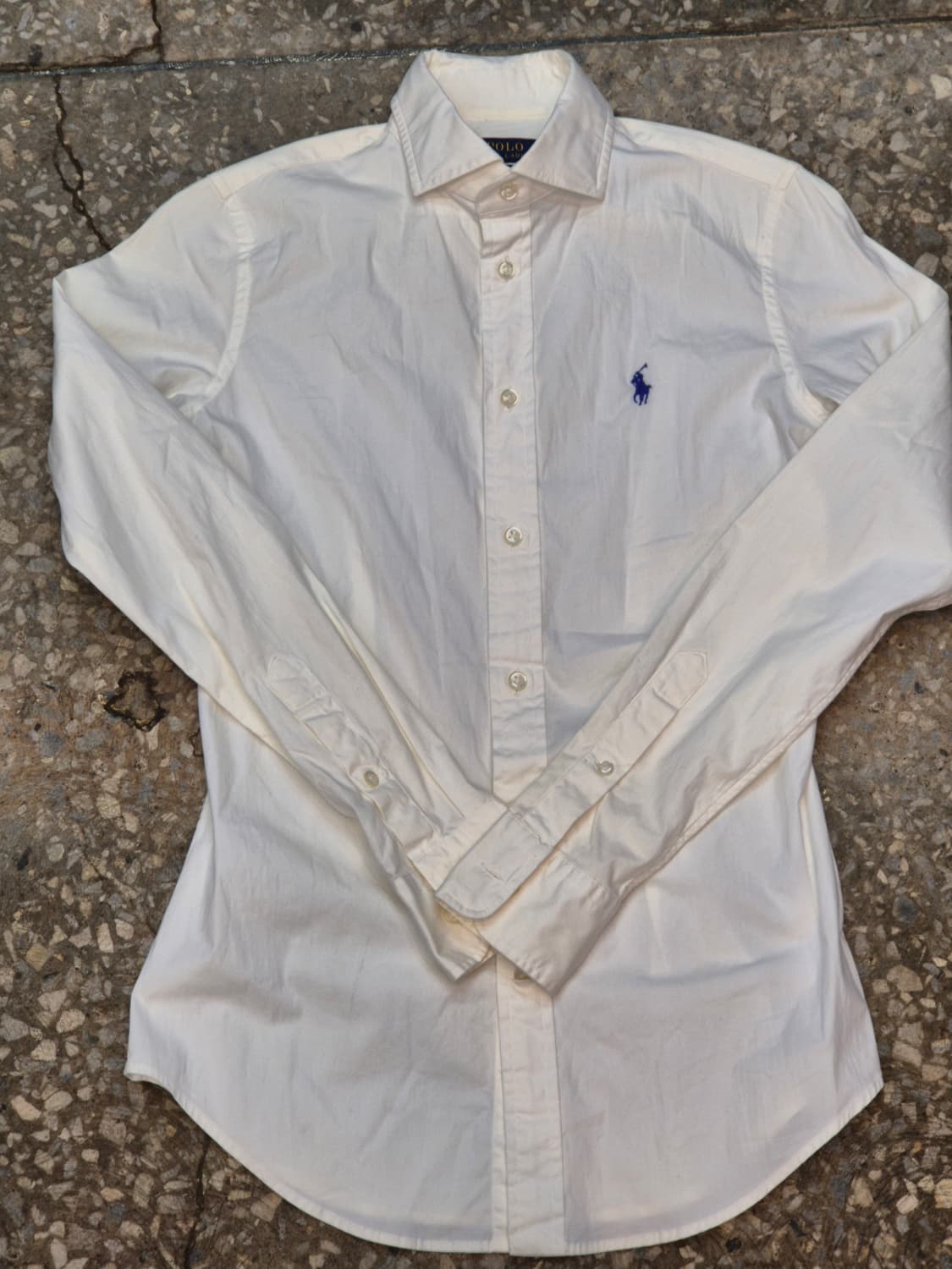 폴로 랄프로렌 흰색 슬림핏 셔츠155/84A 상품이미지1