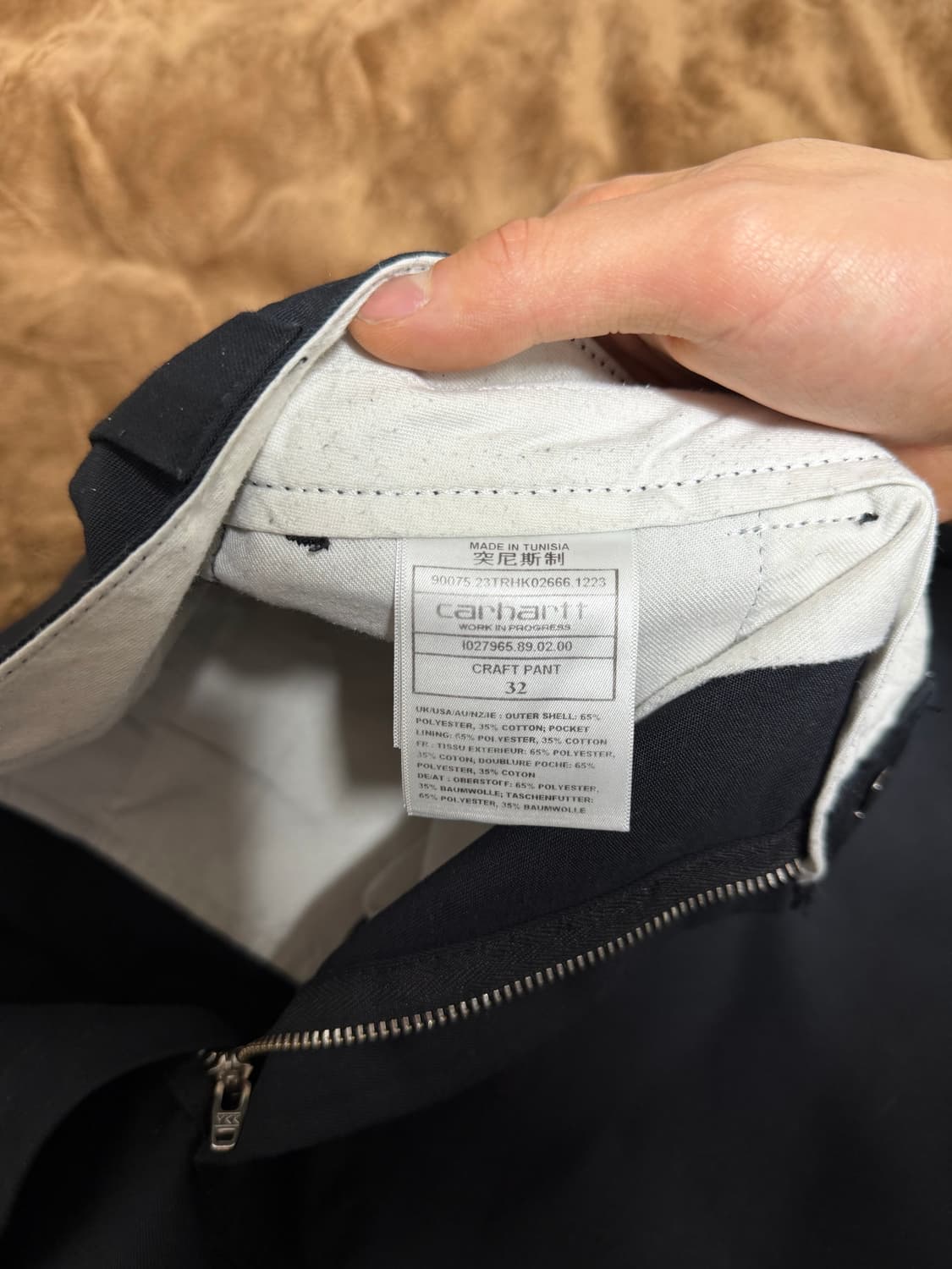 칼하트wip 크래프트 팬츠 32 상품이미지3