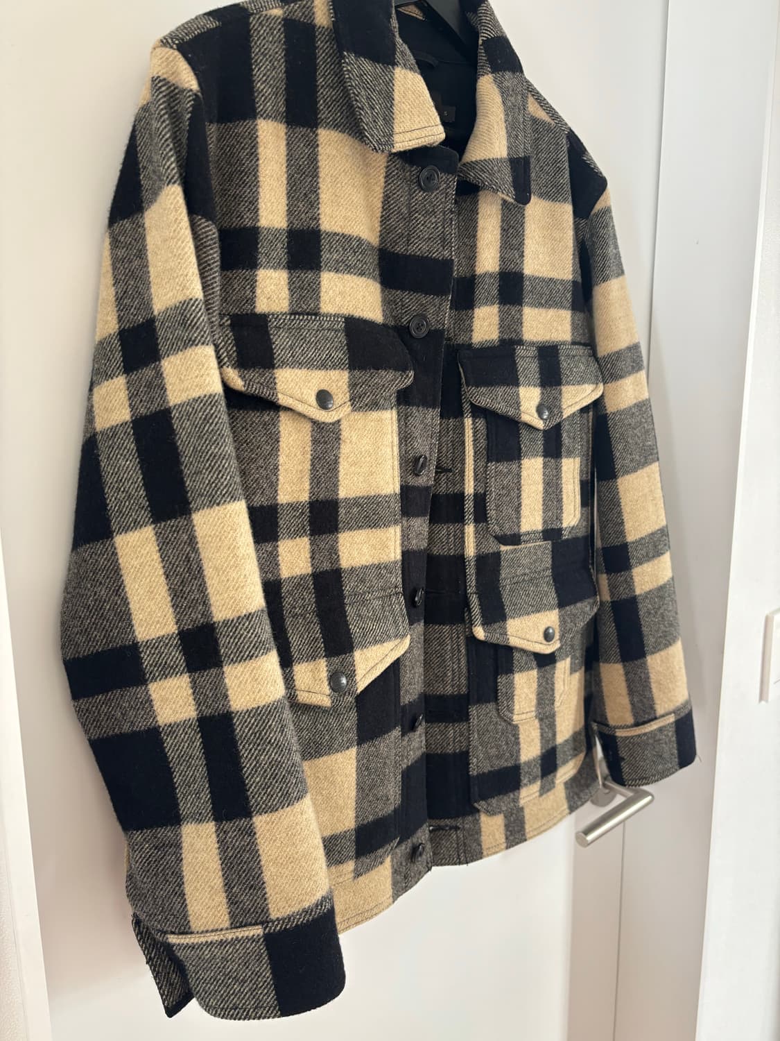 [S] RRL 매키노 크루저 체크 자켓 크림/블랙 상품이미지3