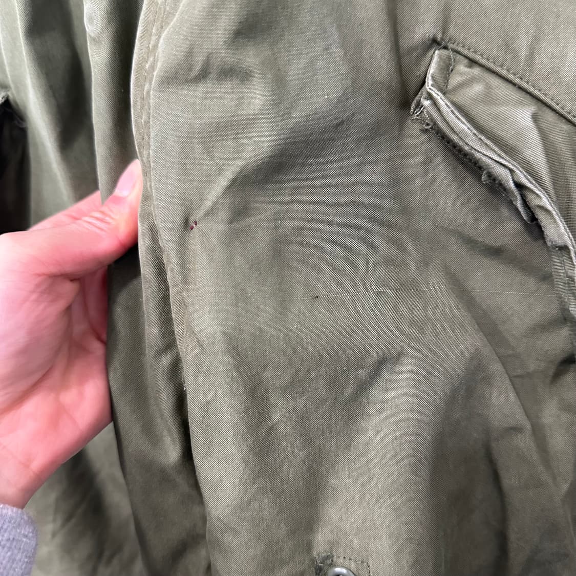 U.S ARMY M65 오리지널 피쉬테일 개파카 야상 상품이미지5