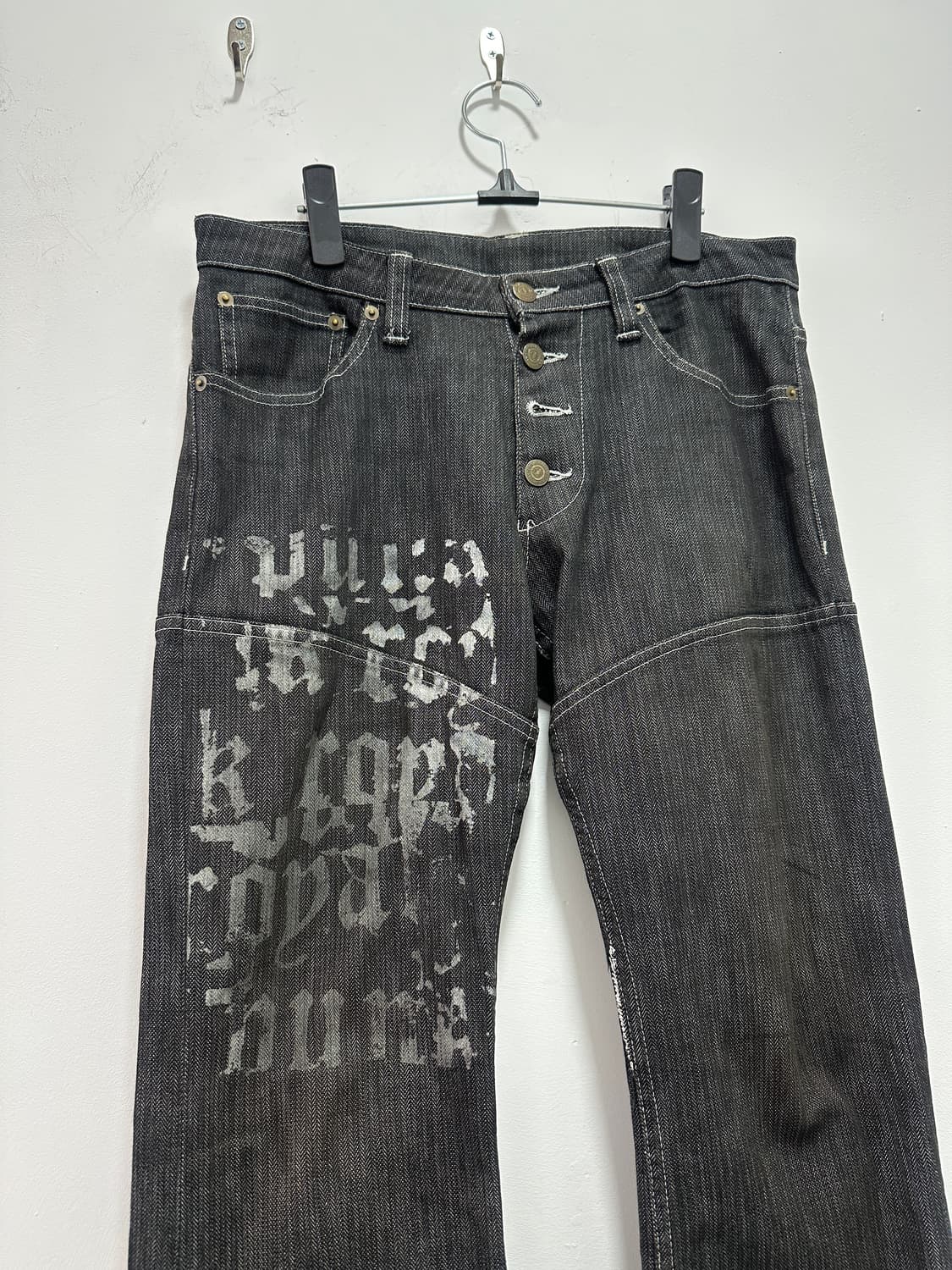 Tornado Mart 00s lace up flare cut denim 상품이미지7