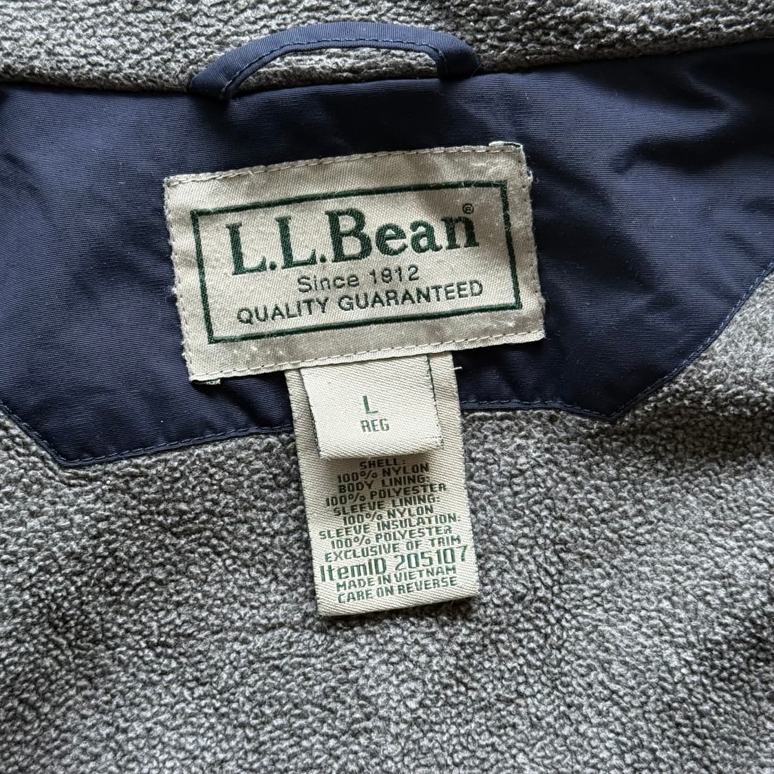 00s LL Bean 웜업 자켓 네이비 상품이미지9