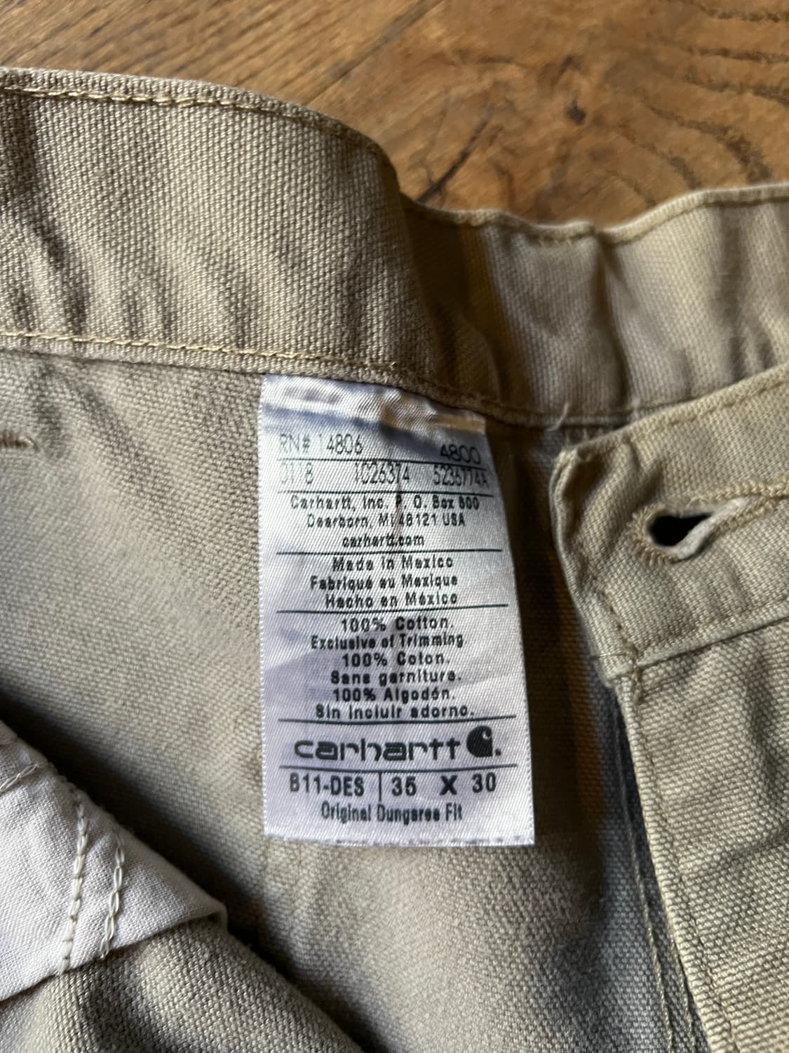 [35]칼하트 USA 데저트 탄 싱글니 카펜터 워크 팬츠 상품이미지8