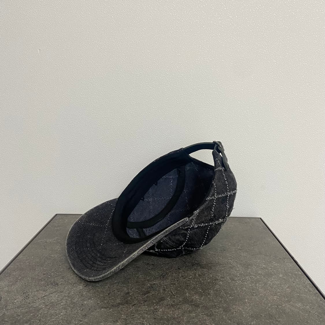 (OS) 슈프림 박스로고 캠프캡 모자 펀치드 데님 블랙 상품이미지6