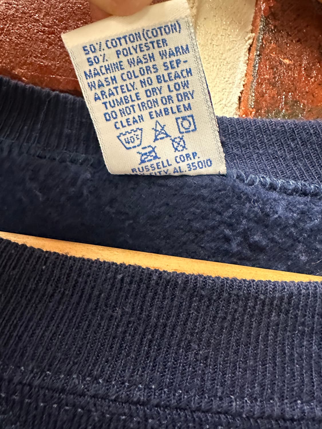 (2XL)90s 러셀 빈티지 맨투맨 네이비 상품이미지3