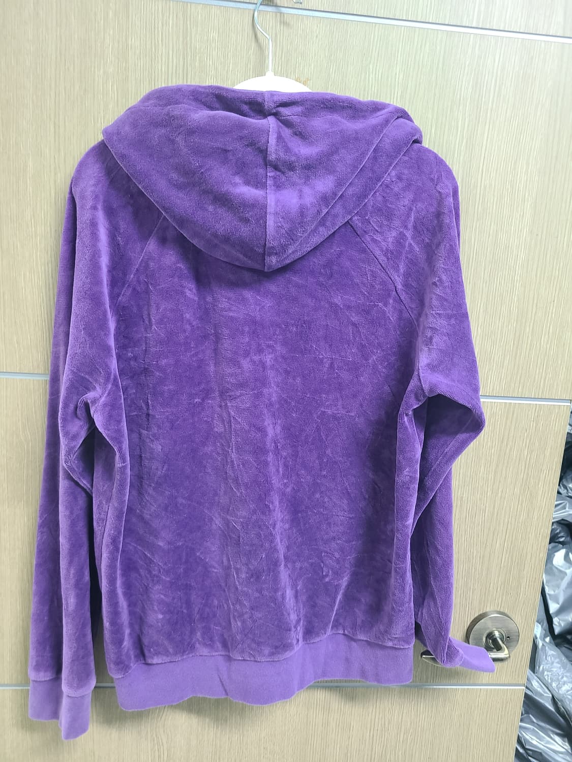 쥬시꾸뛰르 벨벳 후드집업 퍼플 상품이미지3