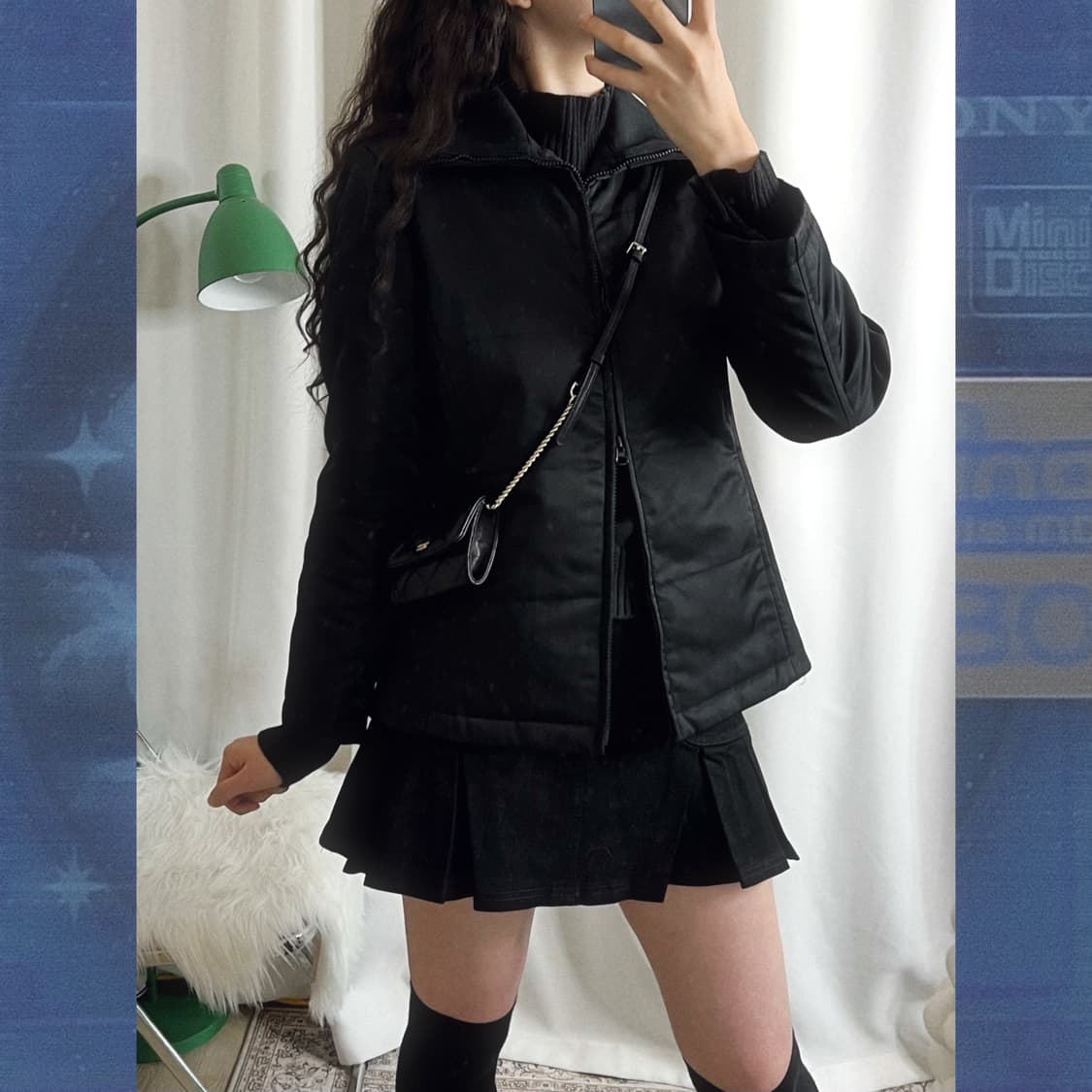 블랙 투웨이 집업 자켓 상품이미지3
