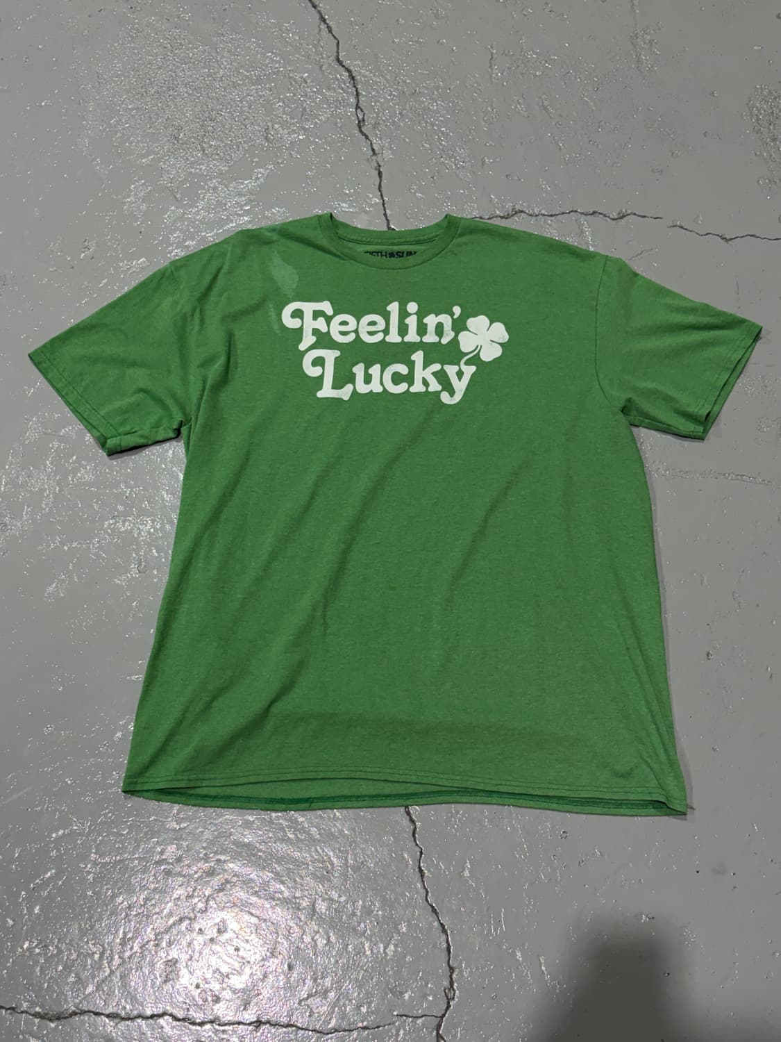 FIFTH SUN "FEELIN LUCKY" 빈티지 그린 티셔츠  상품이미지1