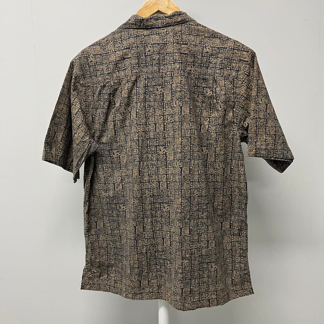 [S] LLBean 엘엘빈 빈티지 코튼 에스닉 반팔 셔츠 상품이미지2