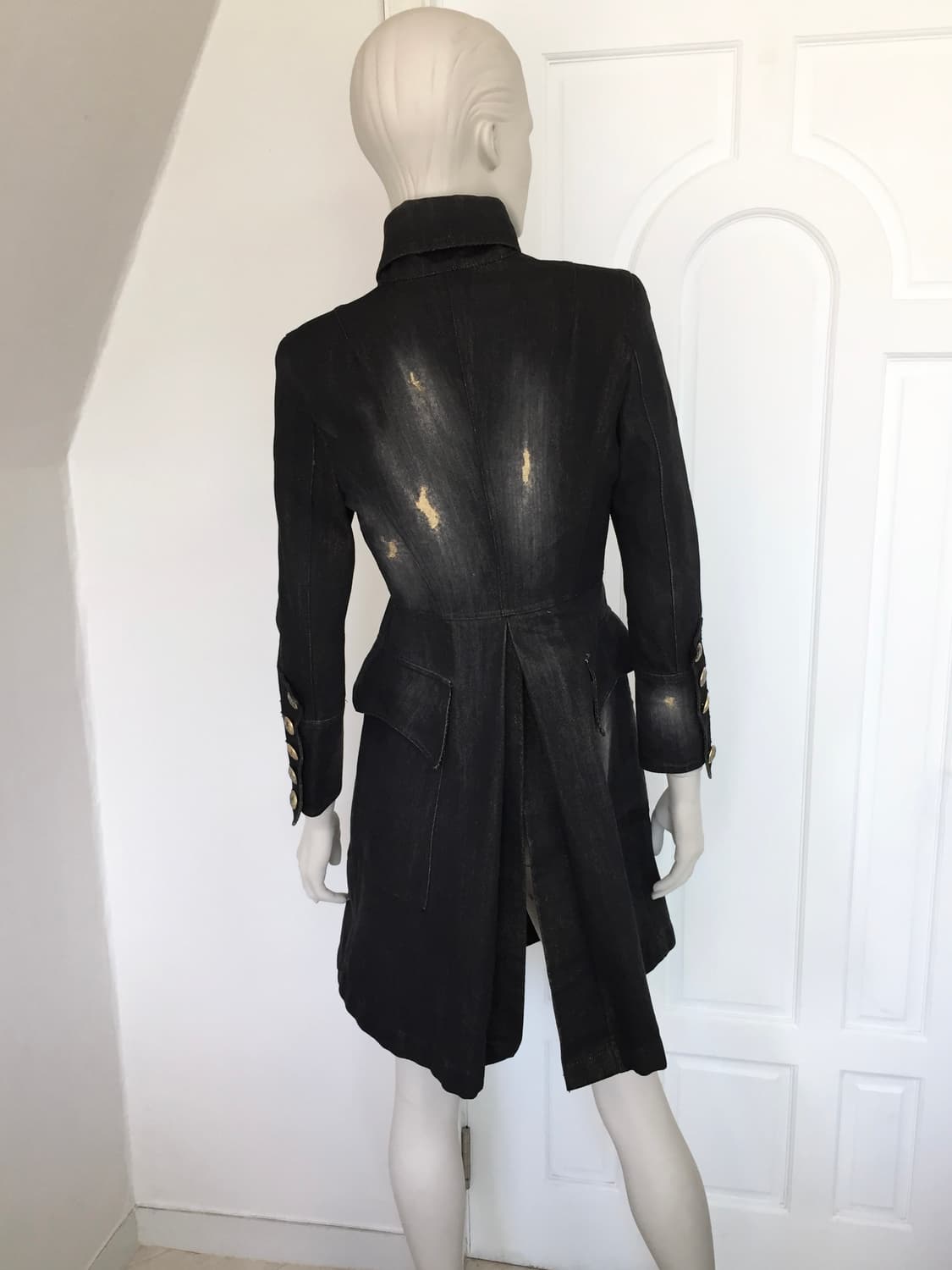 Balmain  Rare Gold denim Napoleon coat 상품이미지7