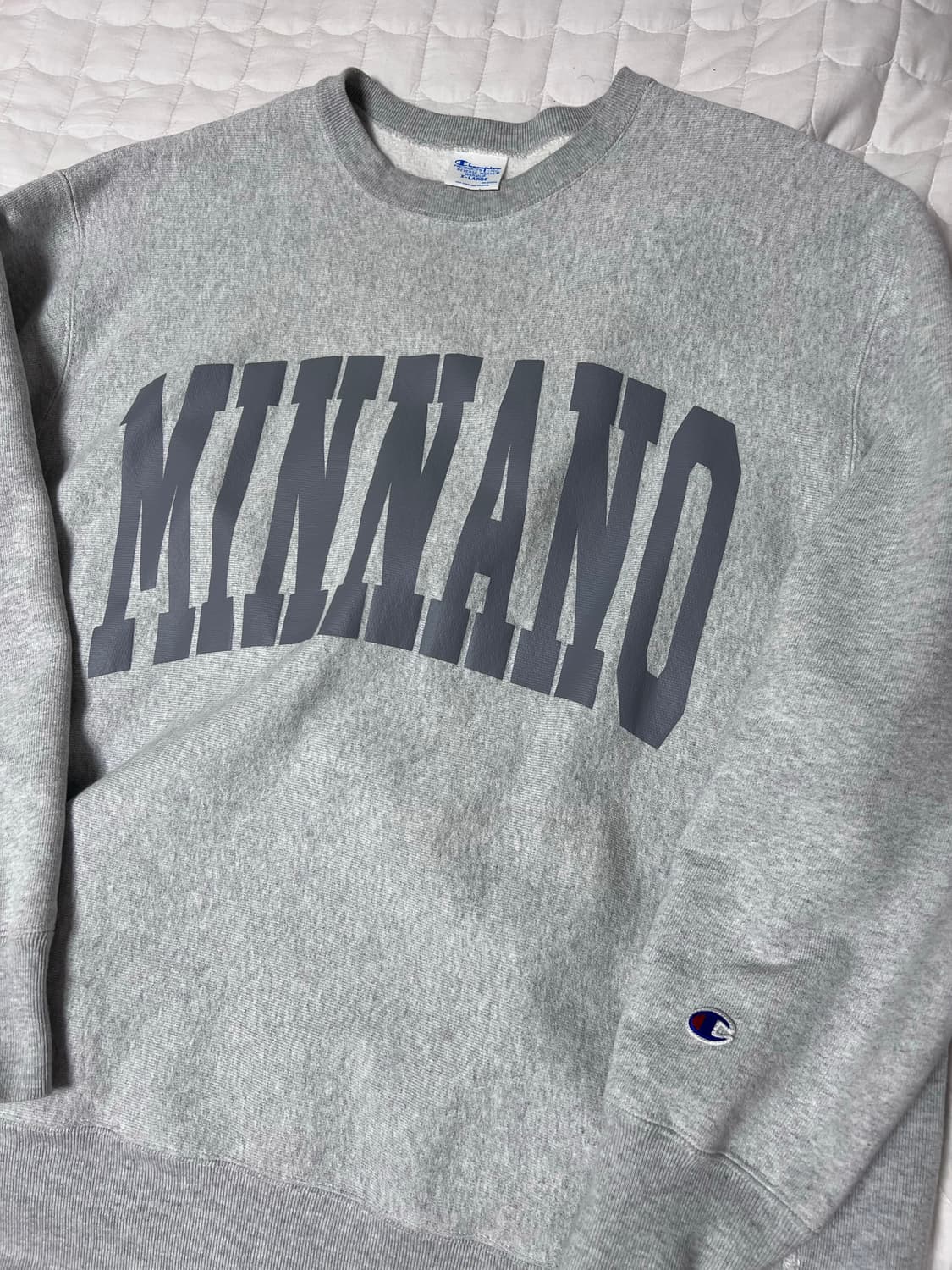 [XL] 빔즈 x 챔피온 x 민나노 스웻셔츠 그레이 상품이미지3