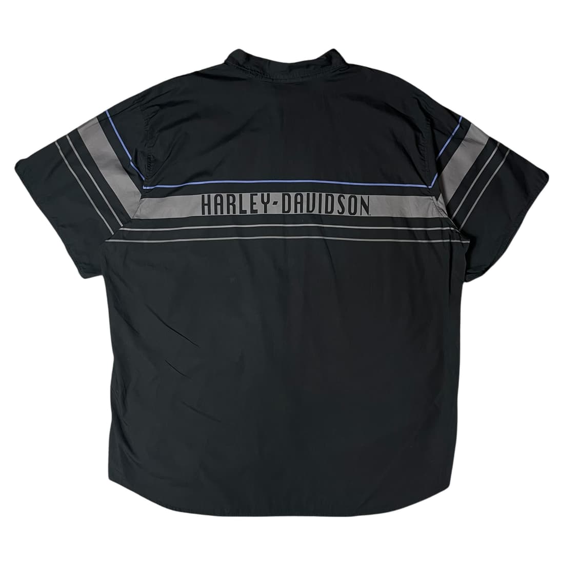 할리데이비슨 블랙 블루라인 포인트 반팔 셔츠 5XL 상품이미지2