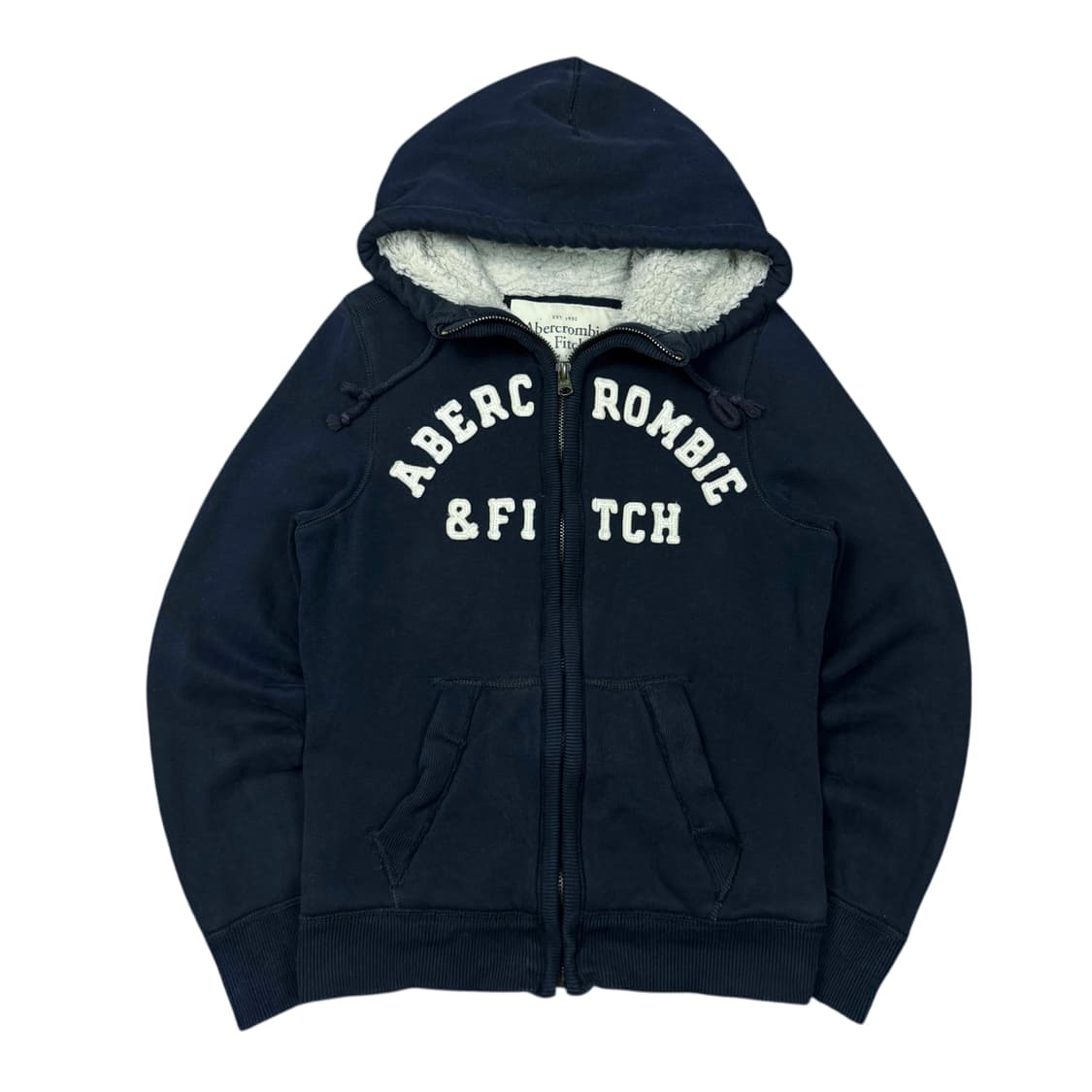 (S) 아베크롬비 양털 후드집업 네이비 상품이미지1