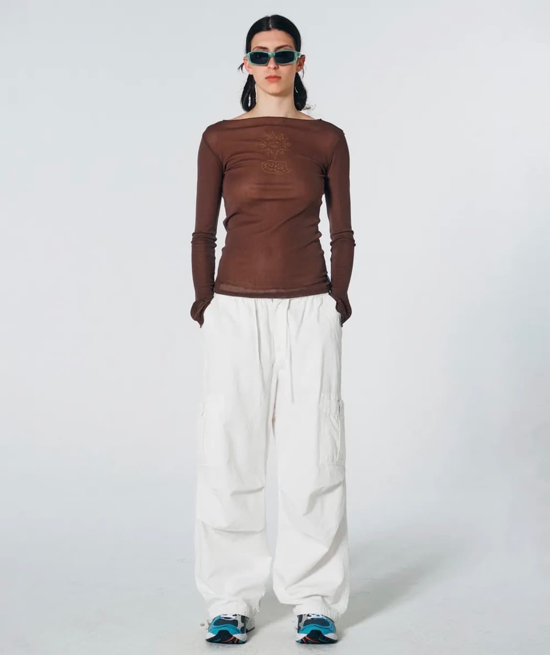 스컬프터 Wide Paratrooper Cargo Pants White 상품이미지3