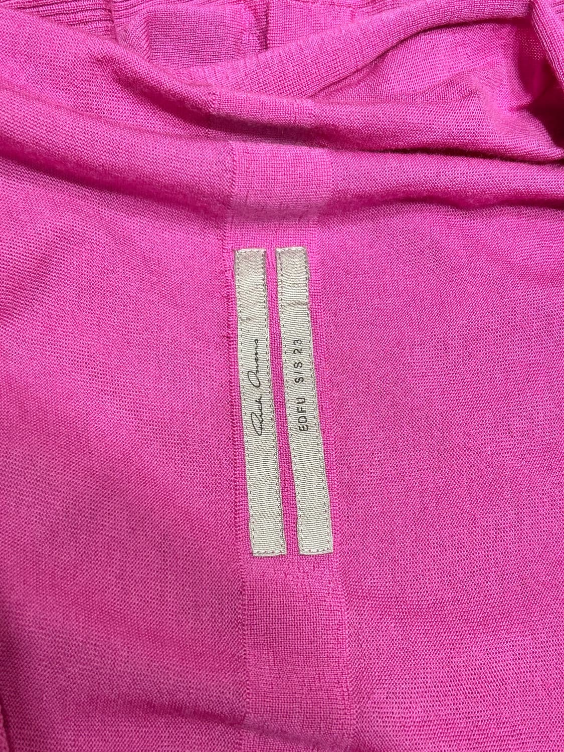 Rick Owens edfu s/s 23 릭오웬스 핑크 가디건 상품이미지3