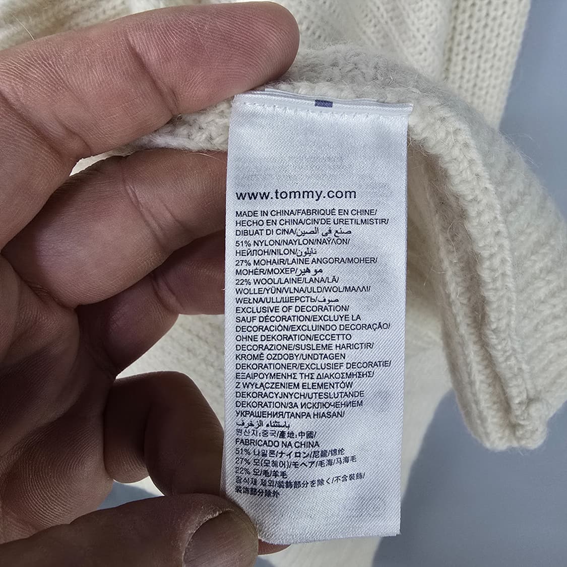 타미힐피거(Tommy Hilfiger) 숄카라 니트 가디건 S 상품이미지7