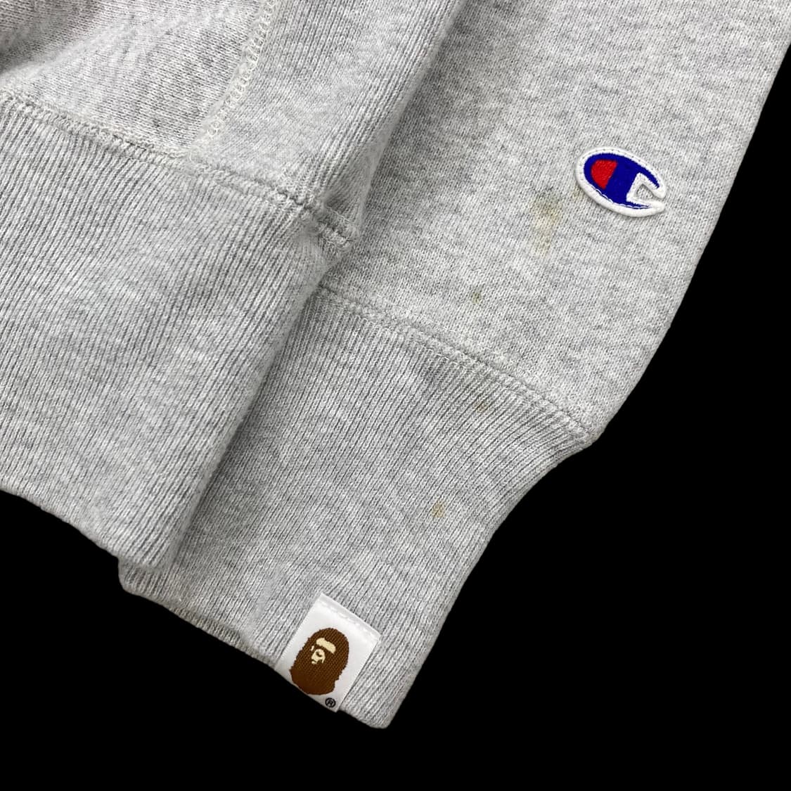 BAPE X CHAMPION 리버스위브 등판 빅 사루  상품이미지7