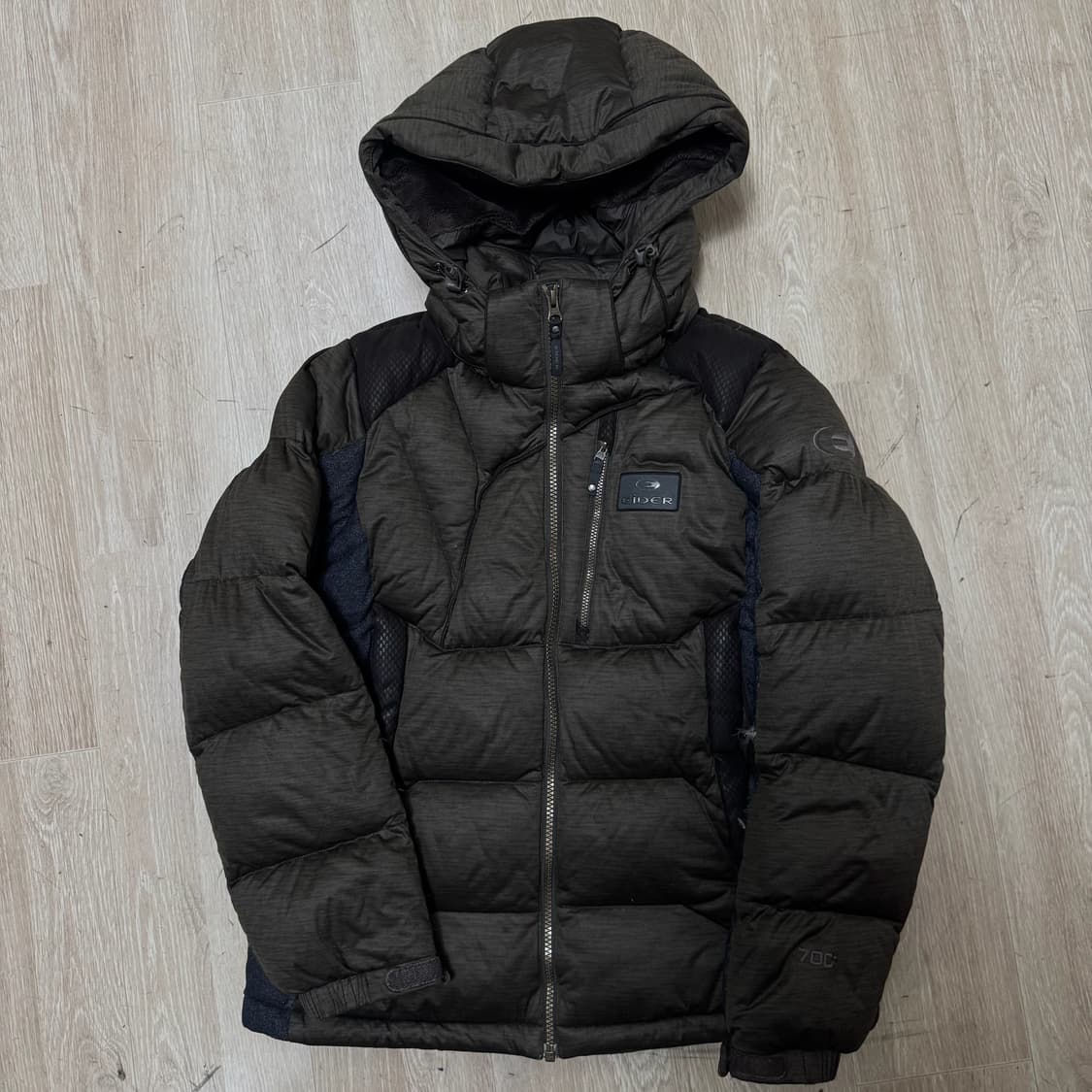 아이더 구스다운 로고 700 후드 패딩 M/95  상품이미지1