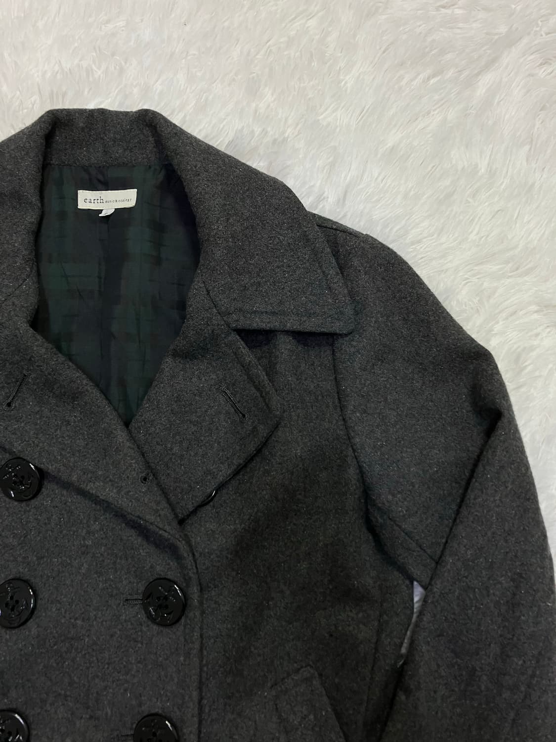 얼스 차콜 3버튼 코트 y2k 스트릿 갸루 펑키 일본빈티지671 fab 상품이미지3