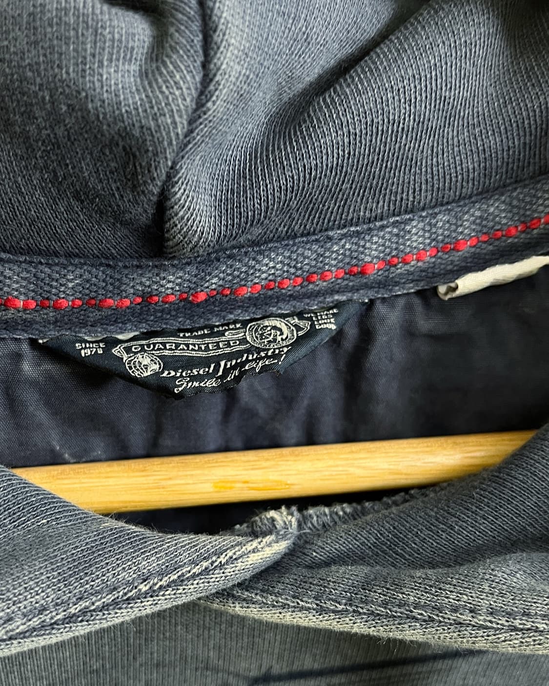 디젤 00s 그런지 그래픽 워싱 후드티 상품이미지7