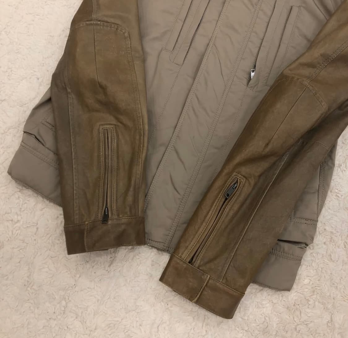 솔리드옴므 우영미 양가죽 레더암 바이커 가죽 자켓 상품이미지4