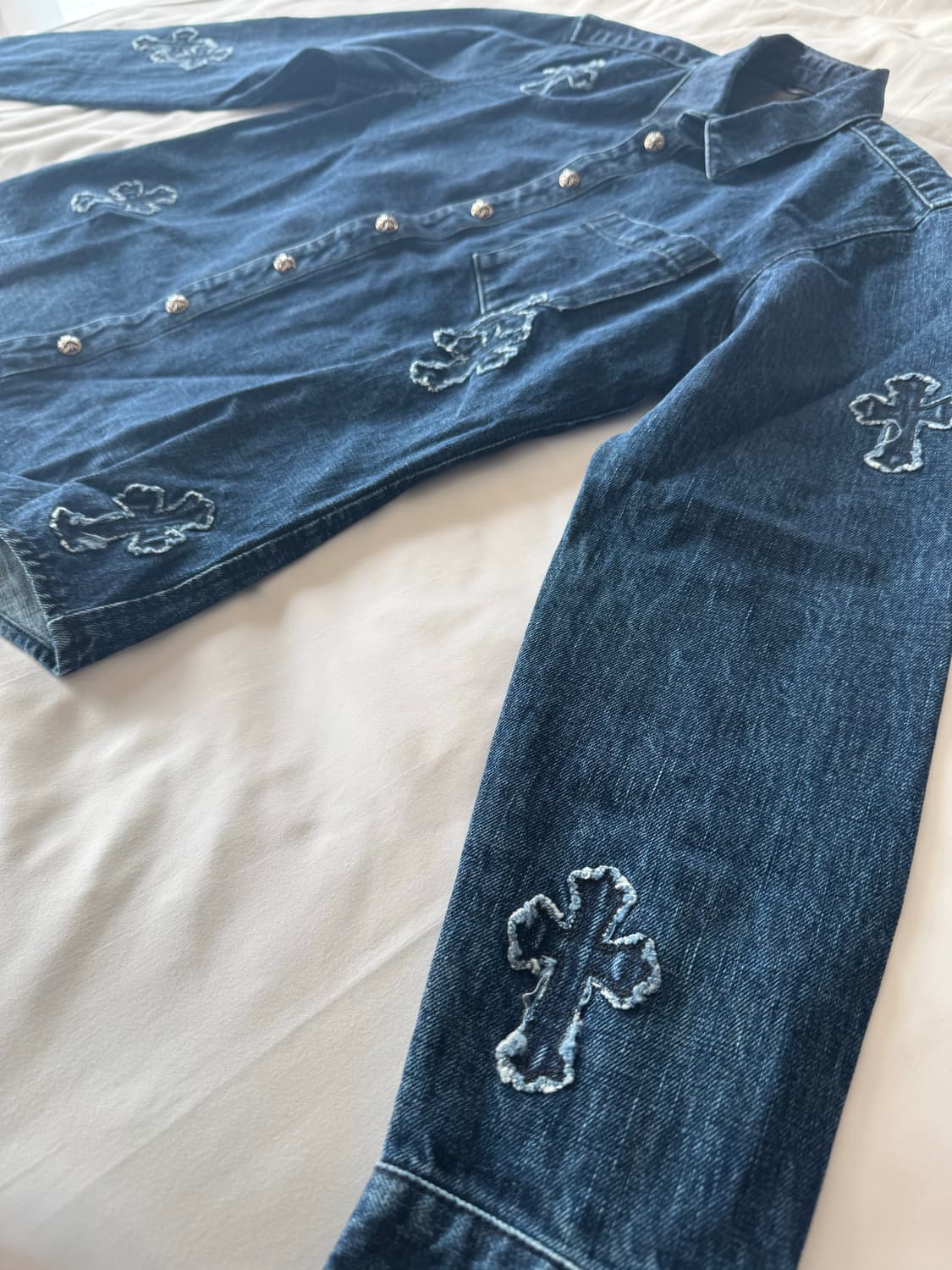 크롬하츠 패치 데님 셔츠 상품이미지6