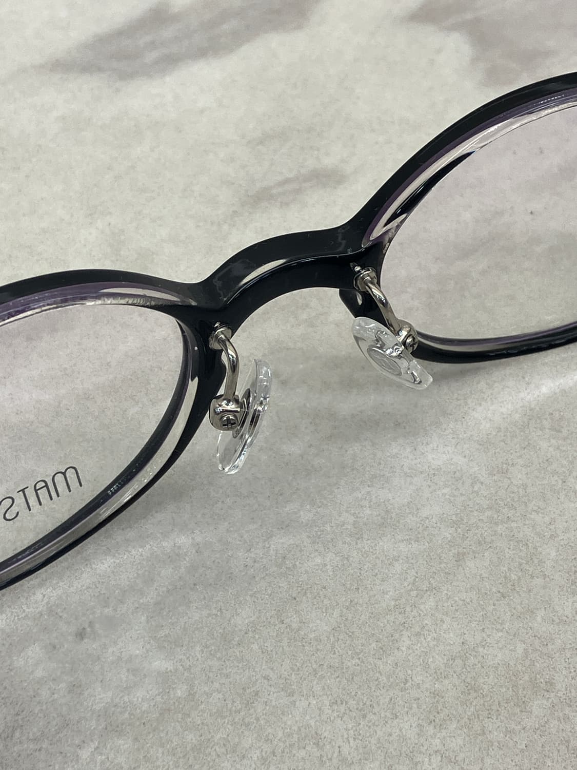 마츠다 MATSUDA 블랙클리어 오벌 뿔테 안경 상품이미지4