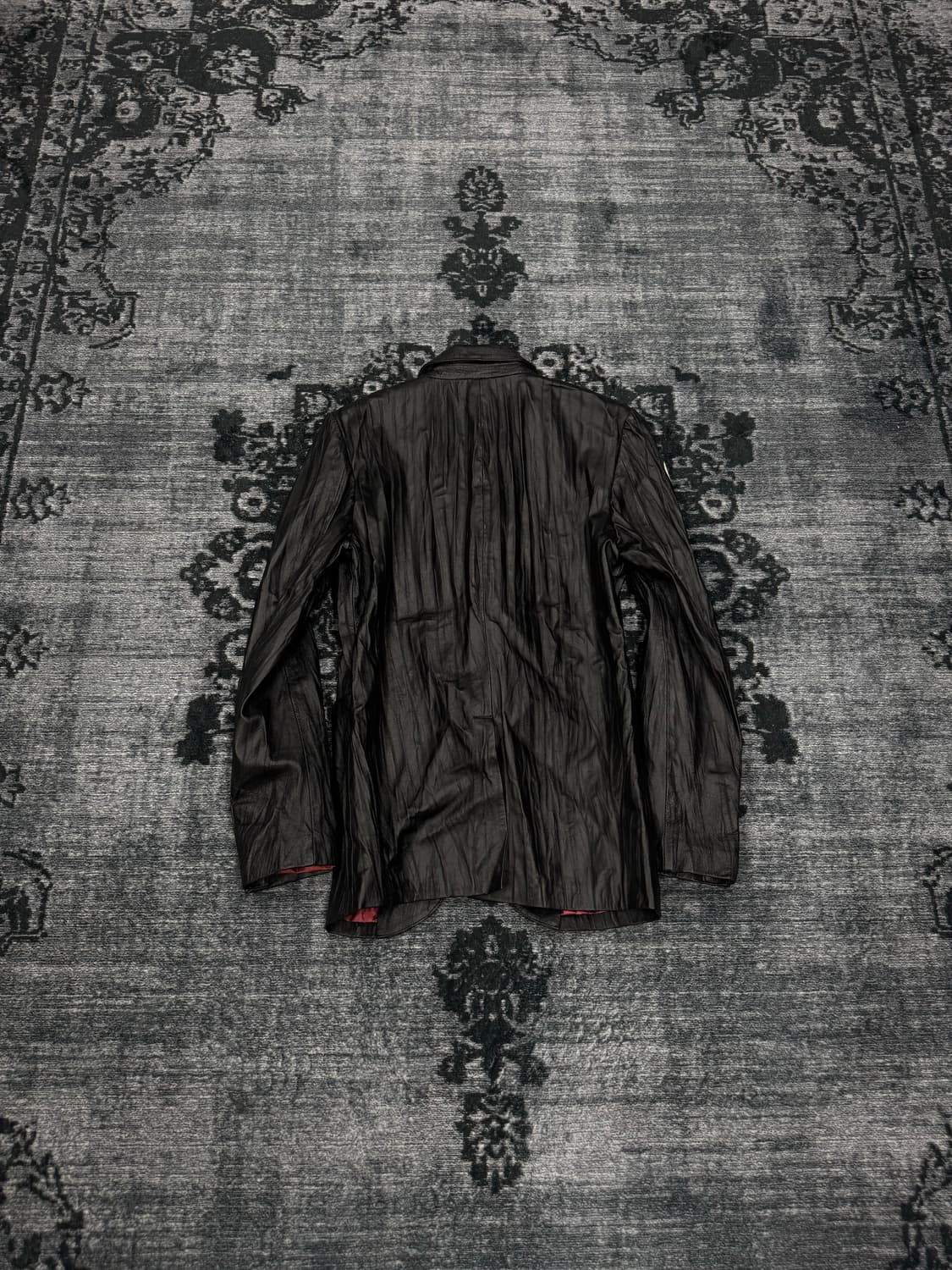 Gennaro 00s wrinkle garment 1b leather b 상품이미지6