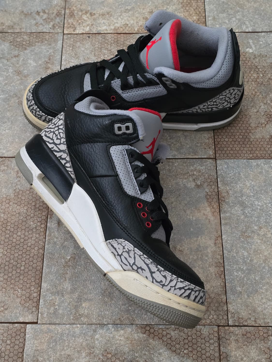 (250)나이키 에어 조던 3 블랙 시멘트  상품이미지4