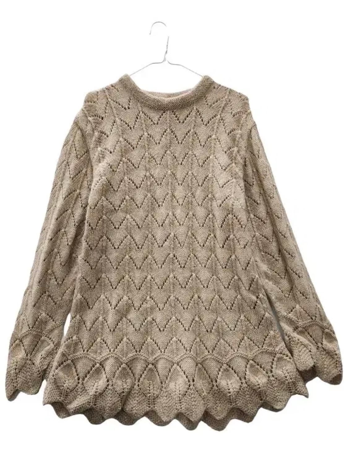 JPN 빈티지 모리걸 핑킹니트 L 상품이미지1