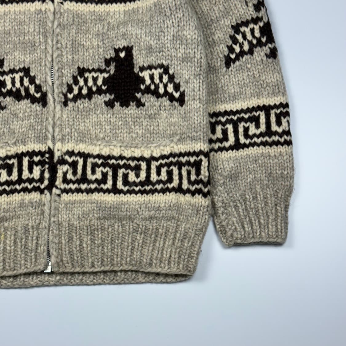 (103) 80s TUAK 빈티지 캐나다 썬더버드 코위찬 가디건 상품이미지5