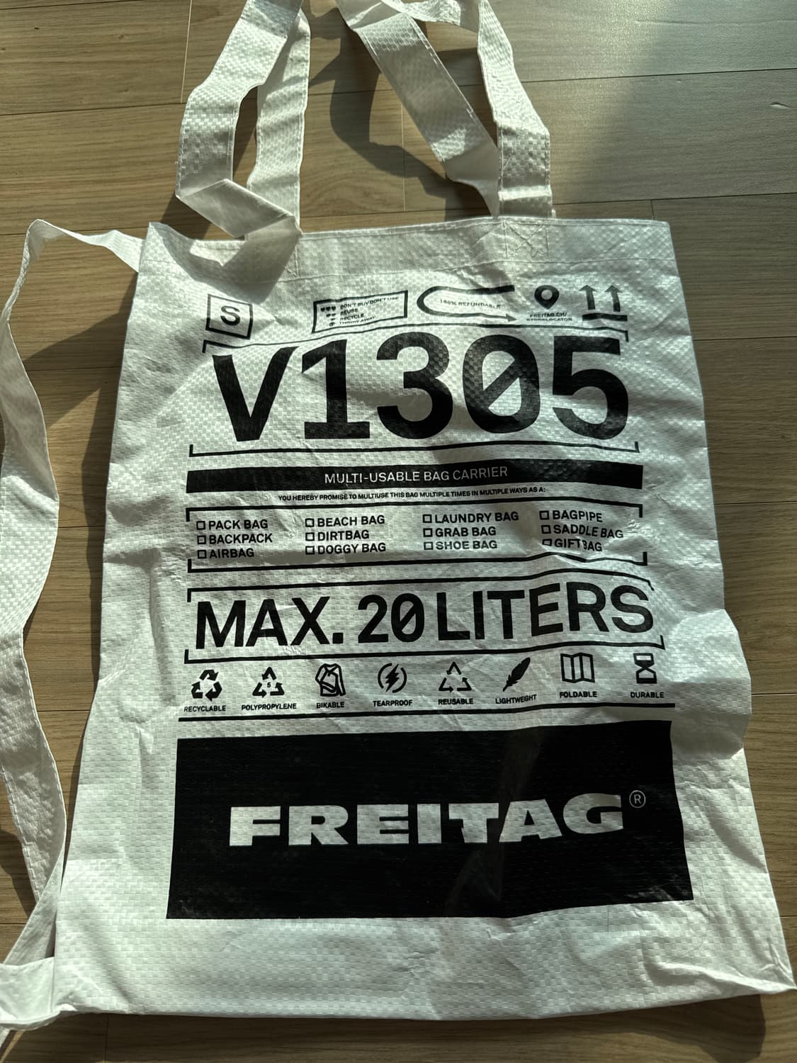 프라이탁 에코백 리유저블백 토트백 상품이미지2