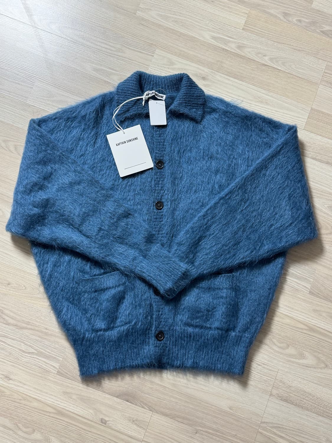 [새제품] 캡틴선샤인 모헤어 가디건 블루 상품이미지3