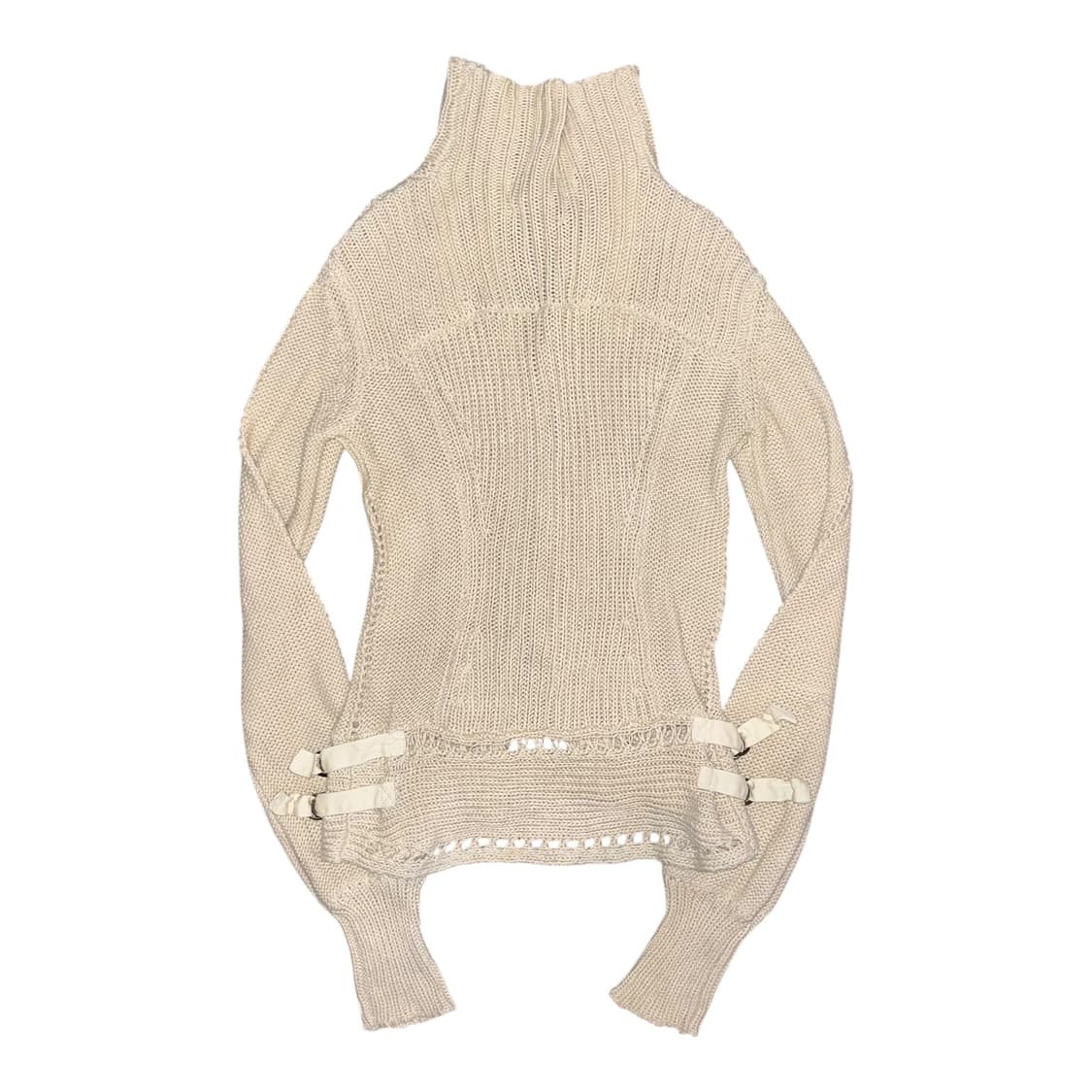 그런지 니트 투웨이 집업 갸루y2k펑크 상품이미지4