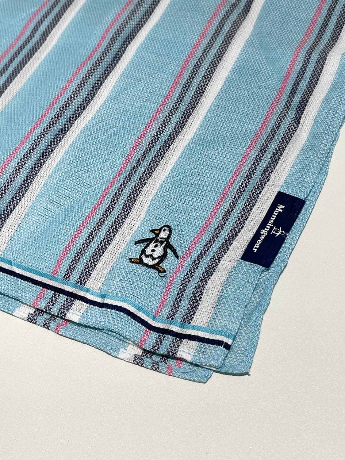 먼싱웨어 00s 재팬 자수 로고 쁘띠 손수건 A1448 상품이미지4