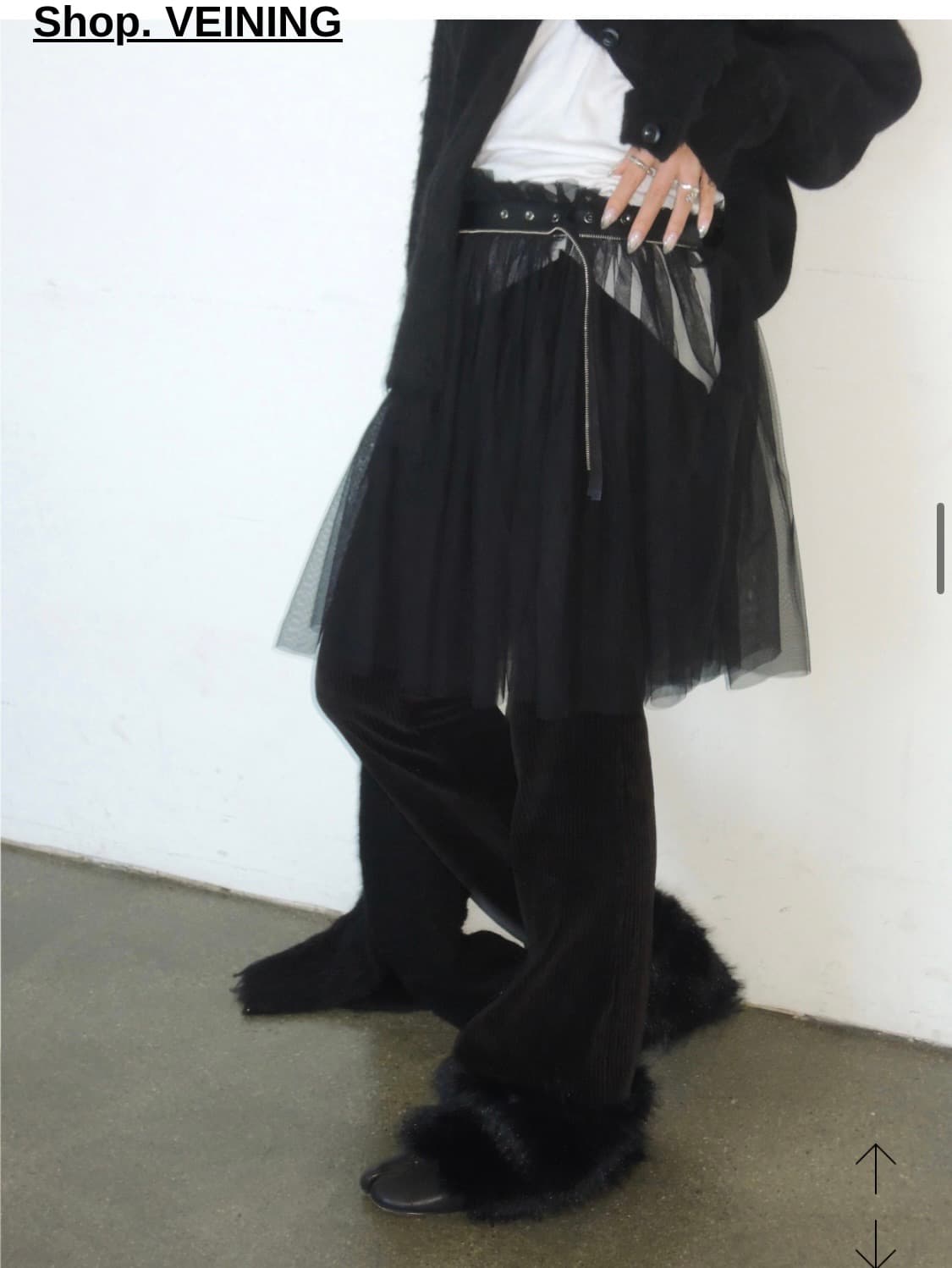 베이닝 레이어드 벨트 스커트 상품이미지3