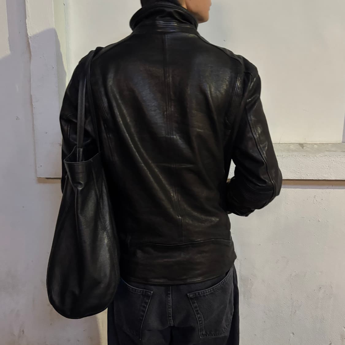 vtg lambskin high neck jacket 상품이미지6