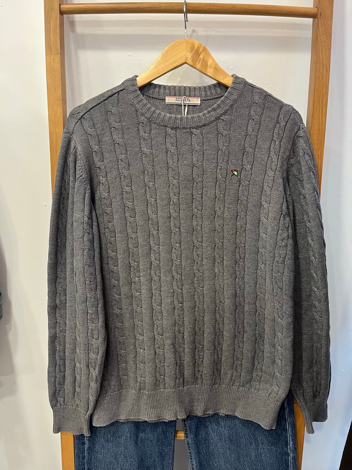 아놀드파마 케이블니트 그레이 상품이미지1