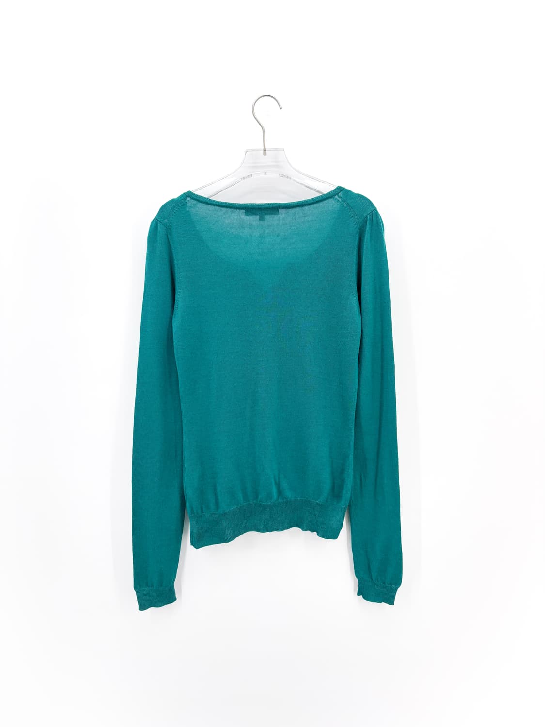 빈티지 터쿼이즈 러플 니트 상품이미지6