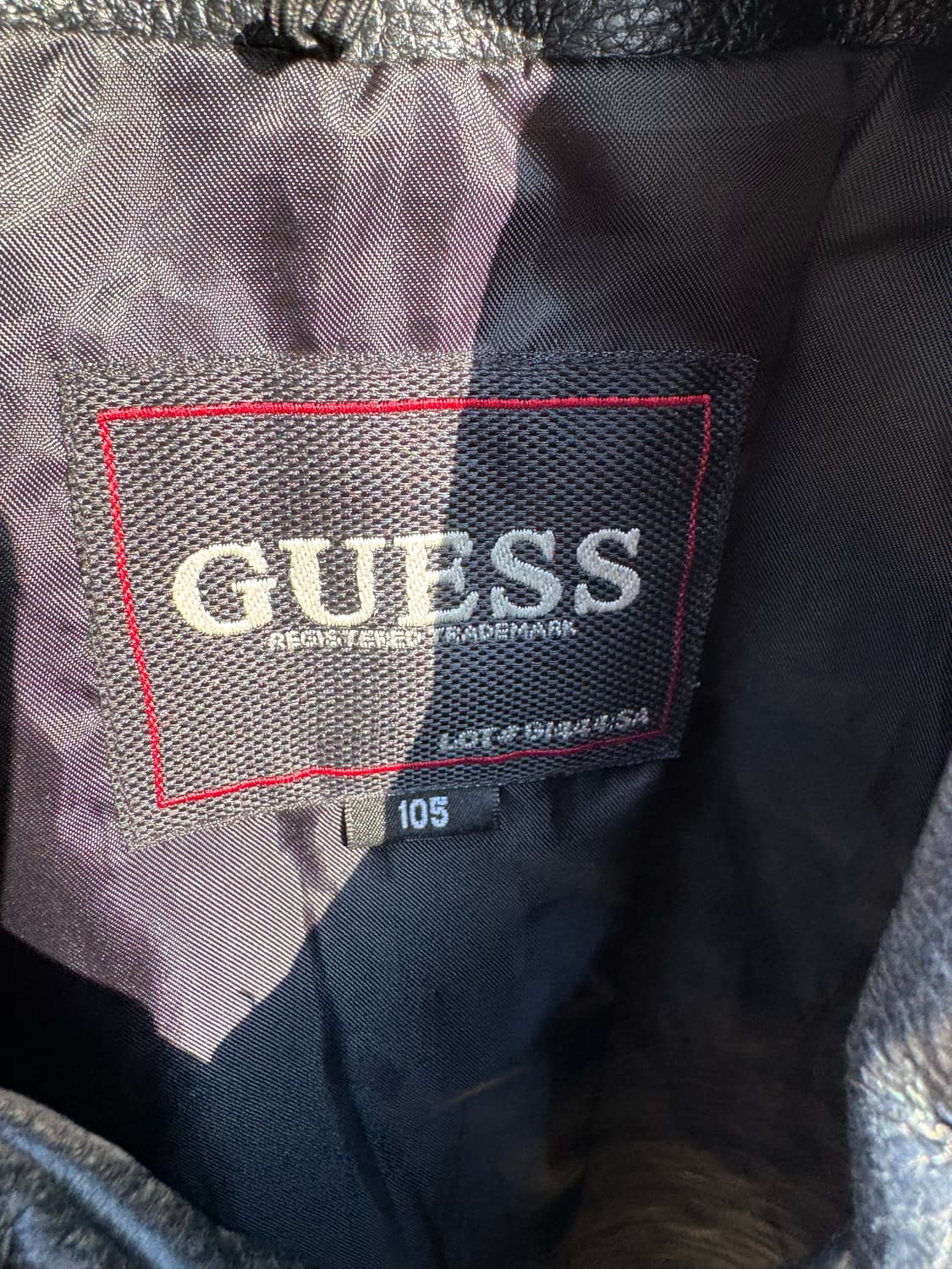 00s 게스 레더 자켓 상품이미지5