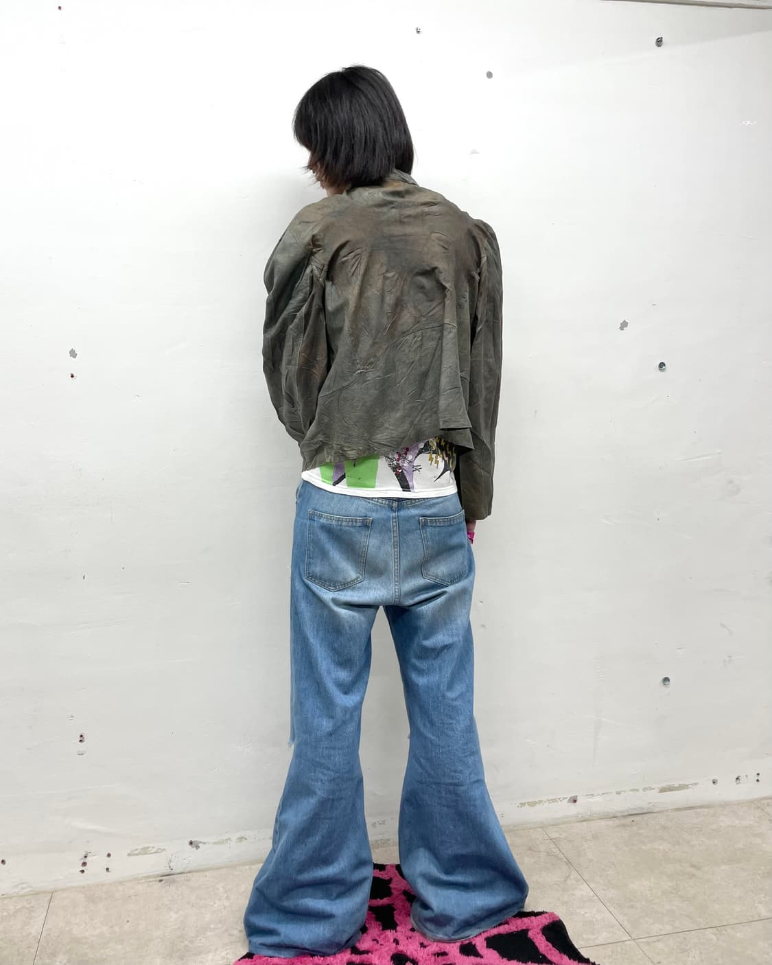 Vera Pelle Coated Denim Biker Jacket  상품이미지7