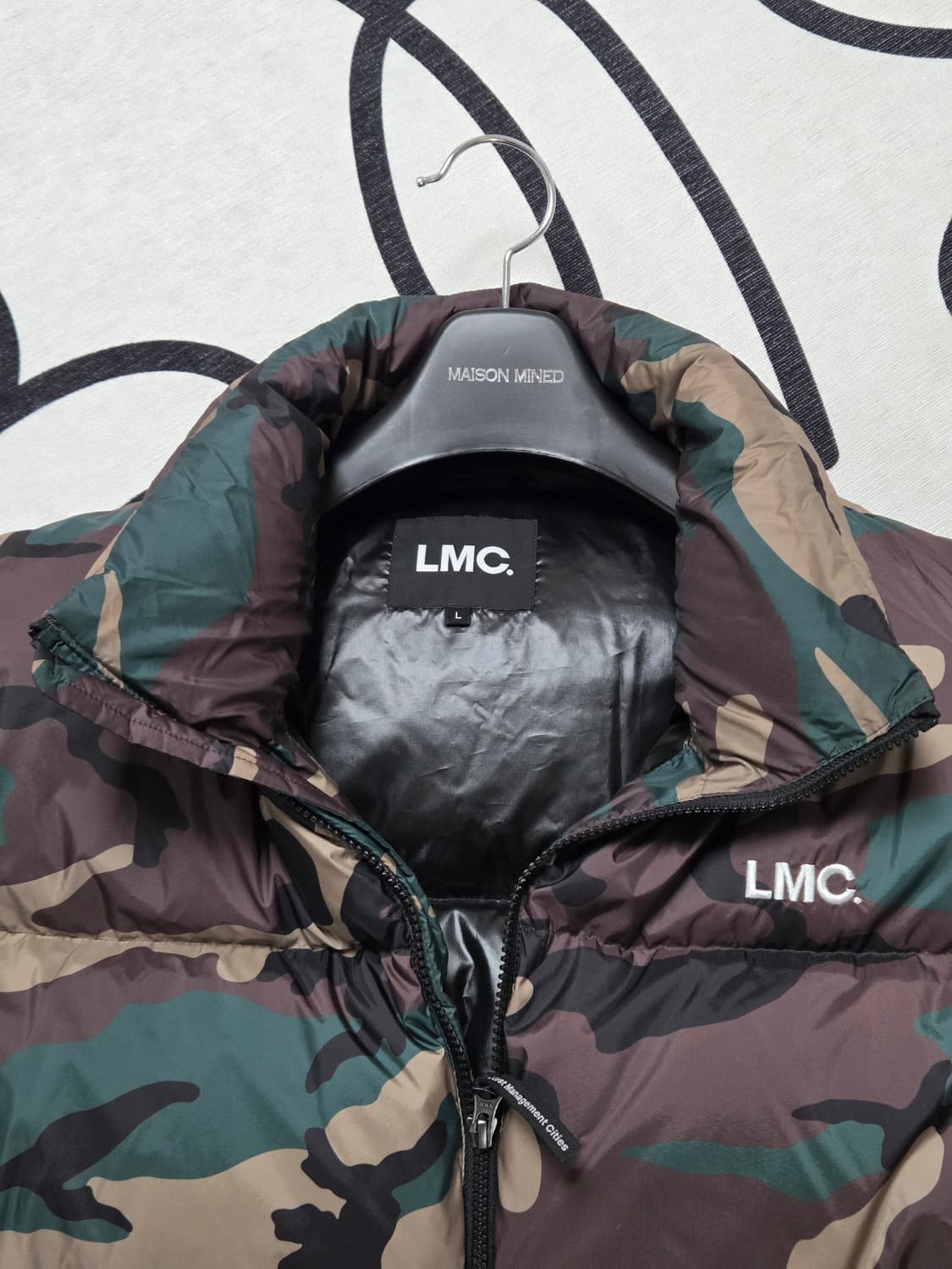 LMC OG PUFFER DUCK DOWN 눕시 카모 패딩 L 상품이미지6