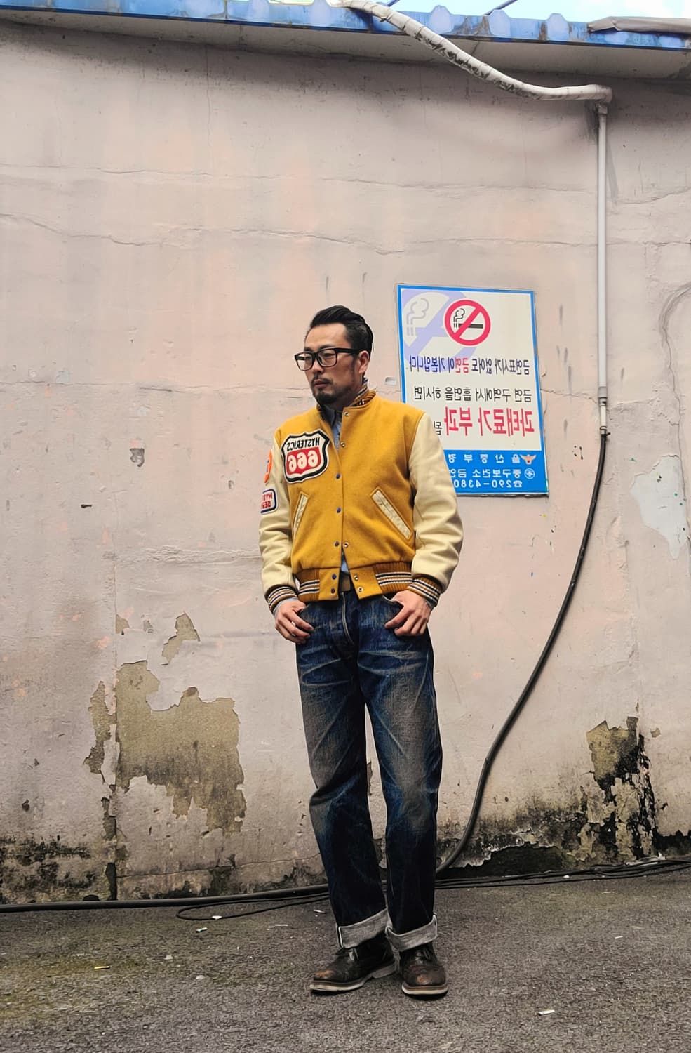 90's~ 히스테릭글래머 바시티 자켓 상품이미지1